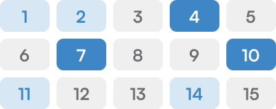Four-week growth calendar